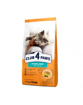 Сухий корм Клуб 4 Лапи для стерилізованих котів з лососем