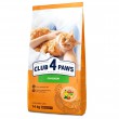 Сухий корм Клуб 4 Лапи для дорослих котів з куркою