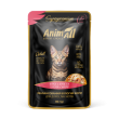 Вологий корм AnimAll пауч для котів курка з креветками пакування 12штx80г